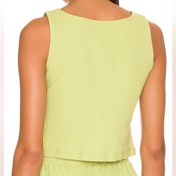 NWT Callahan ‘Leni’ Tank in Basil. Asymmetrical Front Drawstring, Size S. - Picture 3 of 10